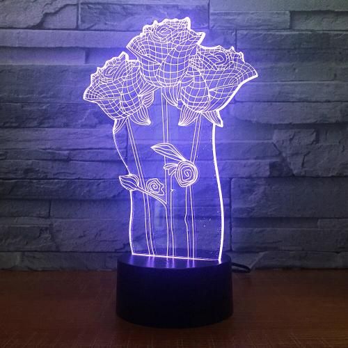 3D rose lamp wholesale