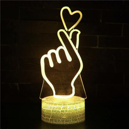 3D lamp hand with heart wholesale