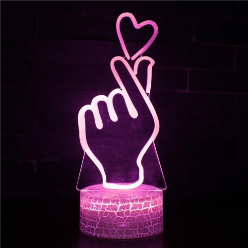 3D lamp hand with heart wholesale