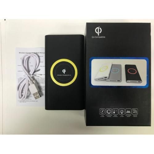 Power Bank Qi 20000 mah with wireless charging wholesale